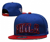 76ers Team Logo New Era Blue Red 2021 NBA Draft Adjustable Hat YD,baseball caps,new era cap wholesale,wholesale hats